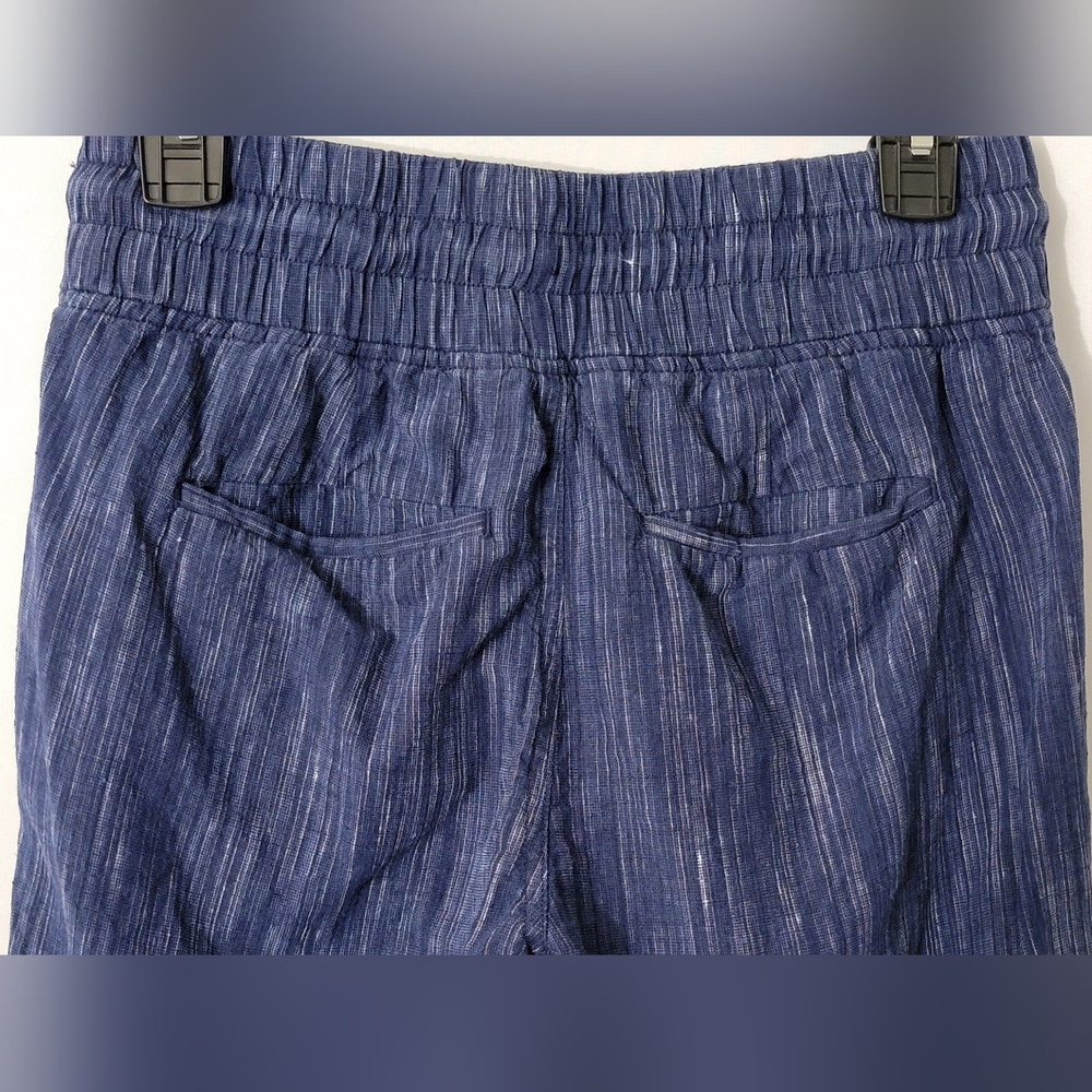 Athleta 100% Linen Wide Leg Drawstring Pants Size 6 - Picture 9 of 11